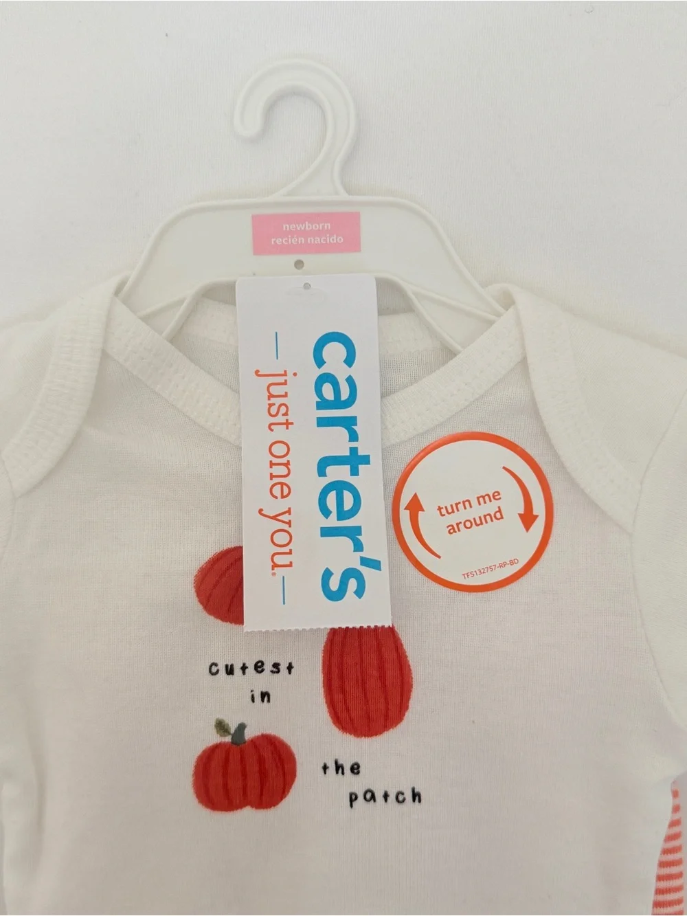 Carter's Newborn Halloween Pumpkin 2 Pc Outfit Set NWT - Picture 10 of 10